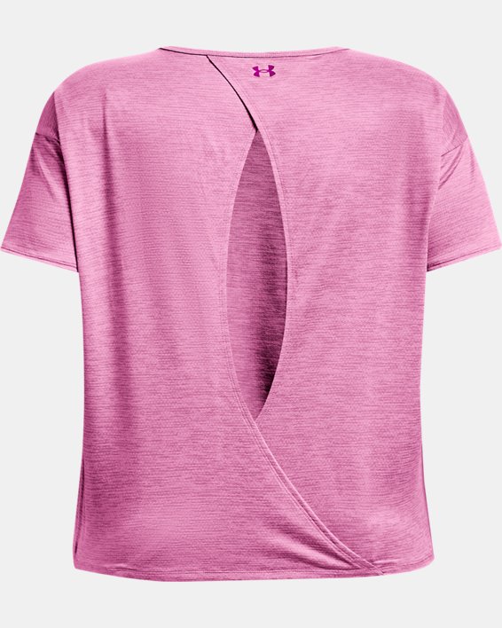 Women's UA Tech™ Vent Short Sleeve, Pink, pdpMainDesktop image number 5